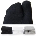 Новые японские мужские и женские летние носки из бамбукового волокна с двумя пальцами черные кимоно Вьетнамки Сандалии спилок Ninjia белые носки с таби носком