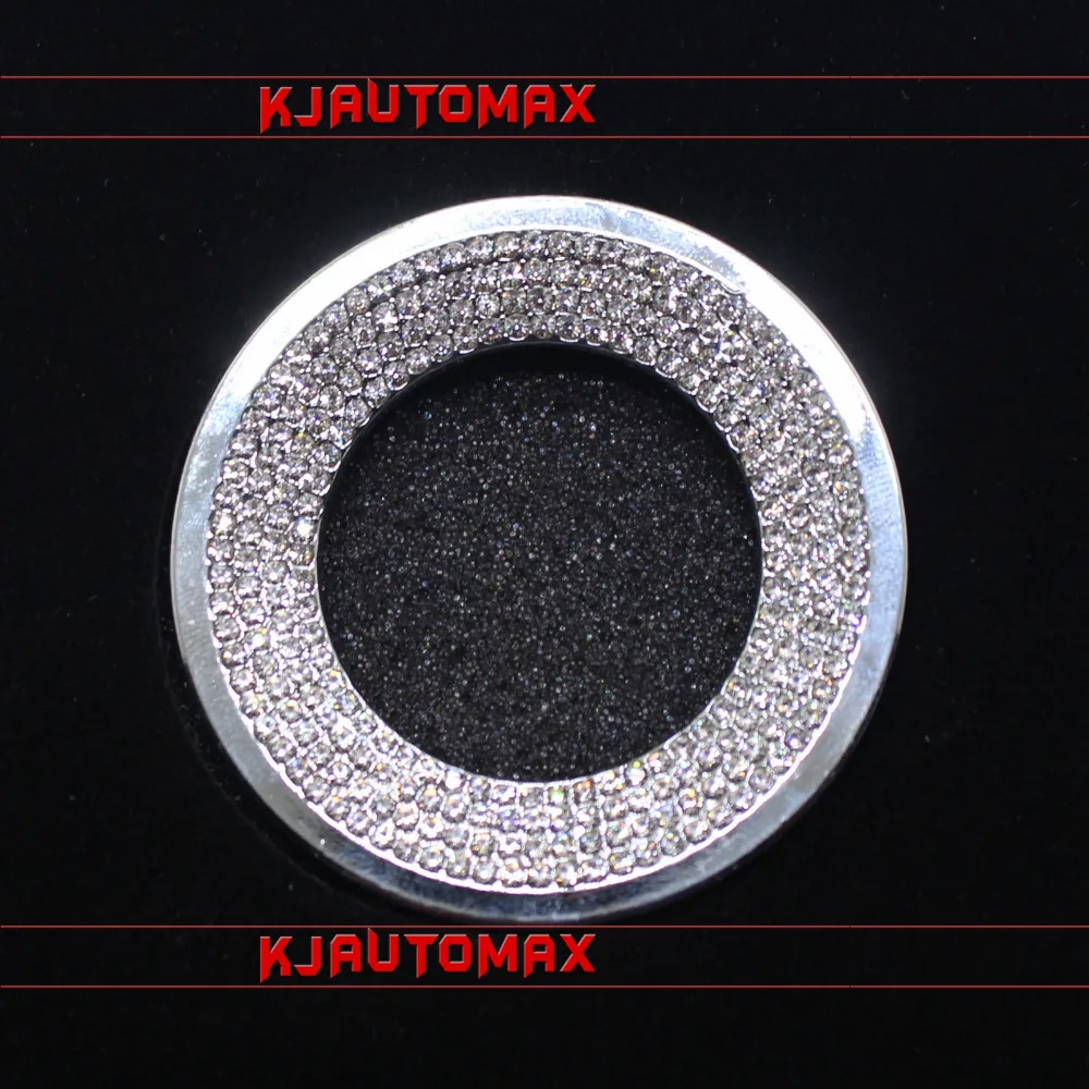 Стайлинга автомобилей Руль Bling с кристалалми и стразами эмблема наклейка для
