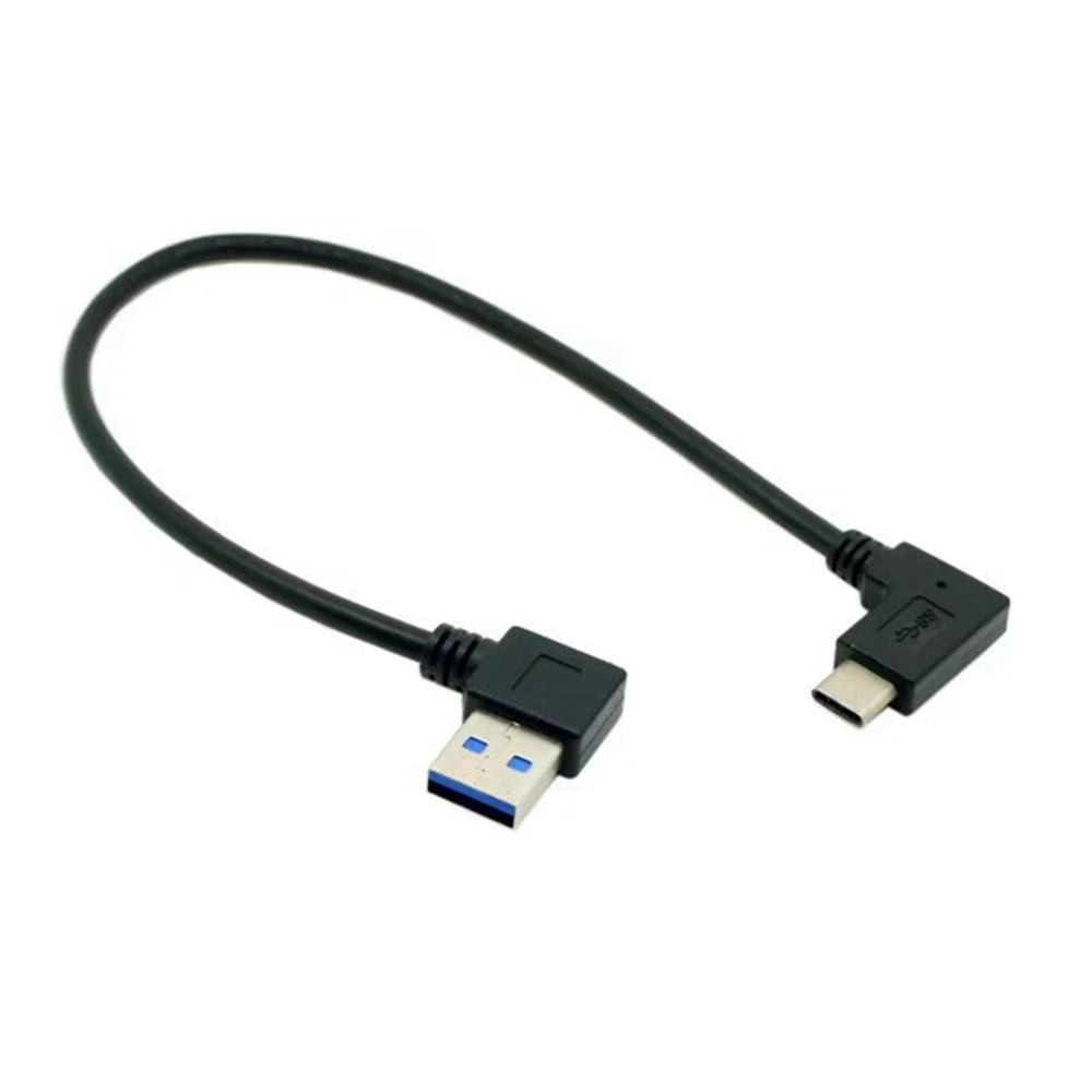 USB кабель для передачи данных двусторонний с углом поворота 3 1 градусов 30 см|angle usb
