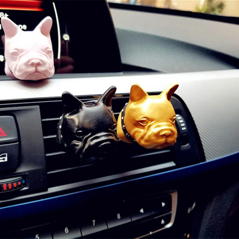 Французская Автомобильная розетка bulldog зажим для парфюма Алмазный кондиционер