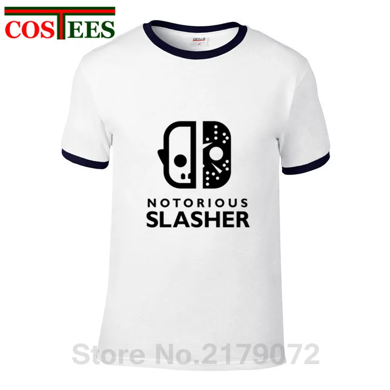 Notorious Slasher Jason Voorhees T shirts VS Freddy T-shirt Halloween Harajuku Texas chainsaw Tees Massacre Machine tshirt | Мужская