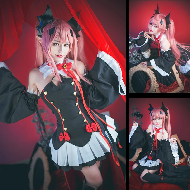 Последний Серафим аниме Krul Tepes куртка юбка набор Косплей вечерние индивидуальный костюм Хэллоуин костюм реквизит