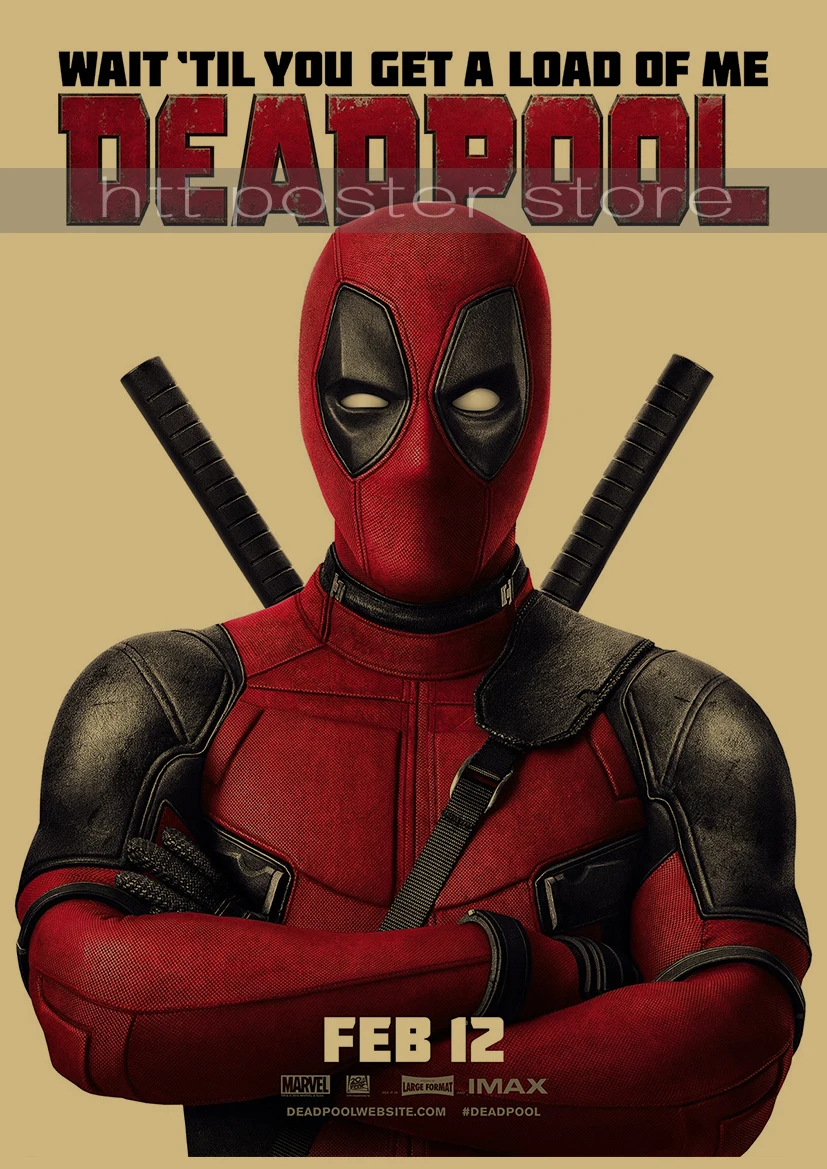 A020 Постеры Дэдпул супергерой Marvel Meng дешевые декоративные наклейки Ryan Reynolds фильмы и видео картины - Цвет: A020