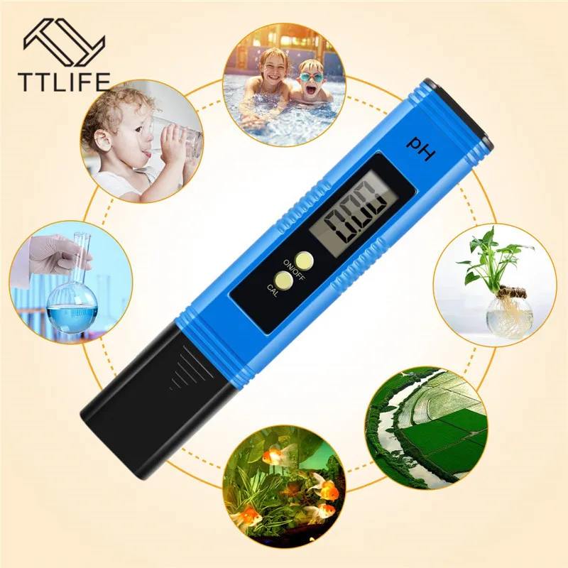 TTLIFE Цифровой PH-метр измеритель PH 0 01 высокоточный тестер качества воды с