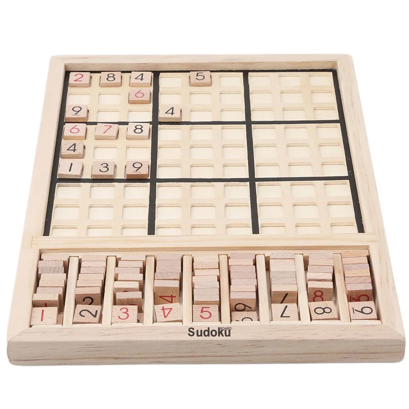 Деревянные головоломки с номером Sudoku игрушки для детей взрослых математика