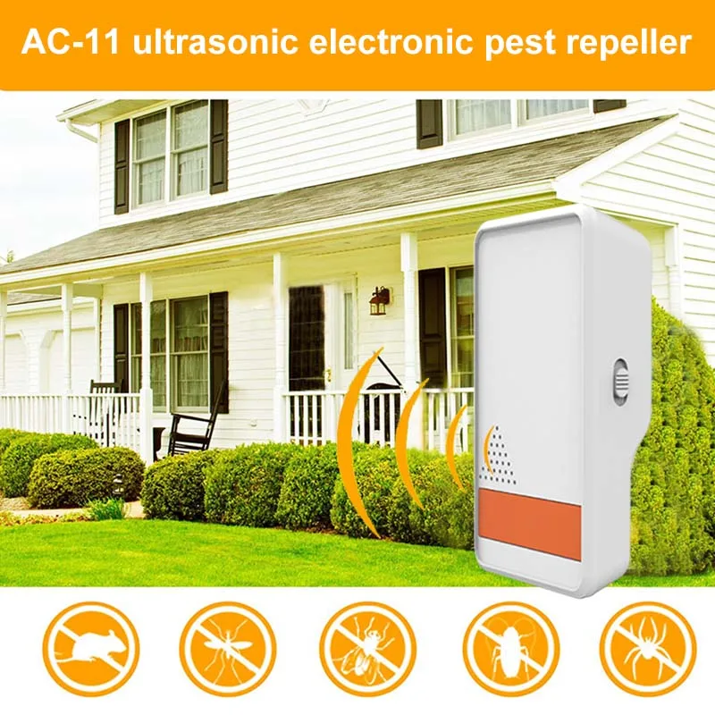 Pest Control Ultrasonic Repeller Non-Toxic Human Safe for Rodents Mice Flies Mosquitos UYT Shop | Дом и сад