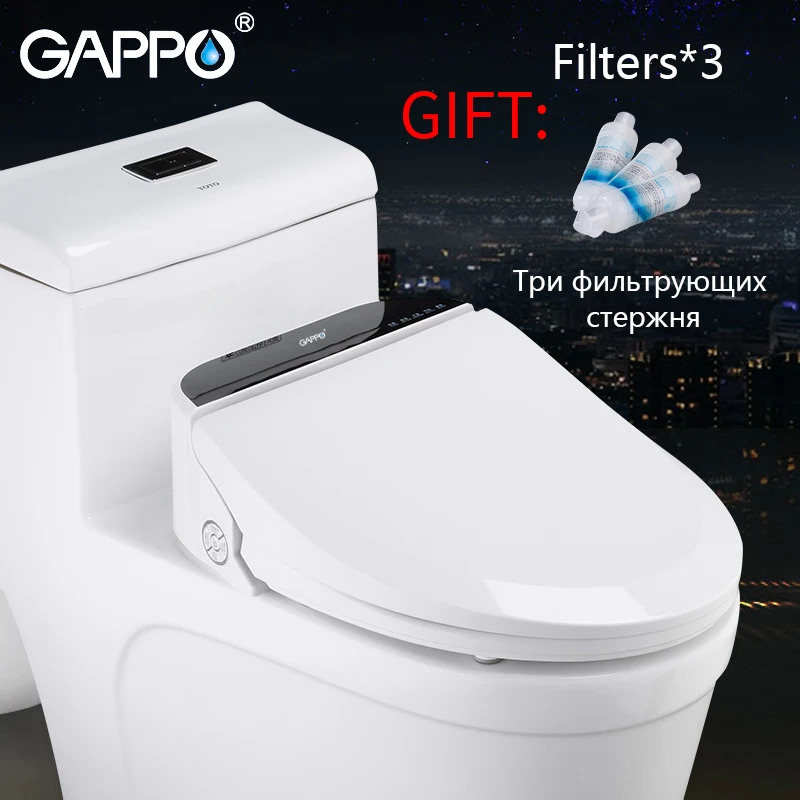 Умное сиденье для унитаза GAPPO электронное подогреваемое электрическое биде