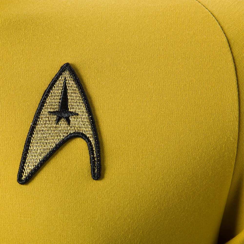 Косплей звезды TOS оригинальная серия Trek Kirk рубашка Униформа костюм Хэллоуин