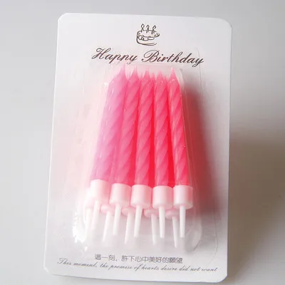 Rose red 50 box 50 коробка День рождения мечта красочные цветные свечи для торта свадебные вечерние праздничные поставки резьбовые свечи оптом - Цвет: Rose red 50 box