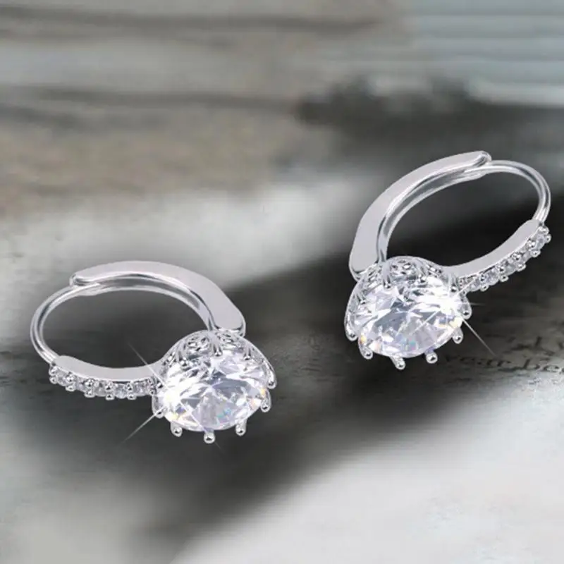 Серебряные серьги с кристаллами циркония и камнями модные женские