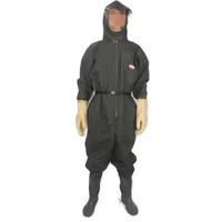high jump fishing waders overalls 0 7mm rubber material waterproof loose siamese unisex fishing waders zipper with capgloves