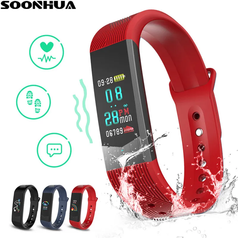 Смарт браслет SOONHUA B30 Bluetooth измерение артериального давления водонепроницаемый