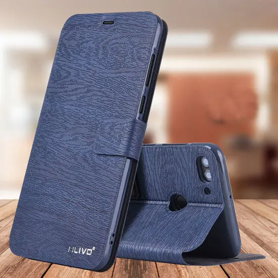 Чехол для Huawei Y9 2018 Кожаный флип-кошелек держатель карт чехол телефона задняя