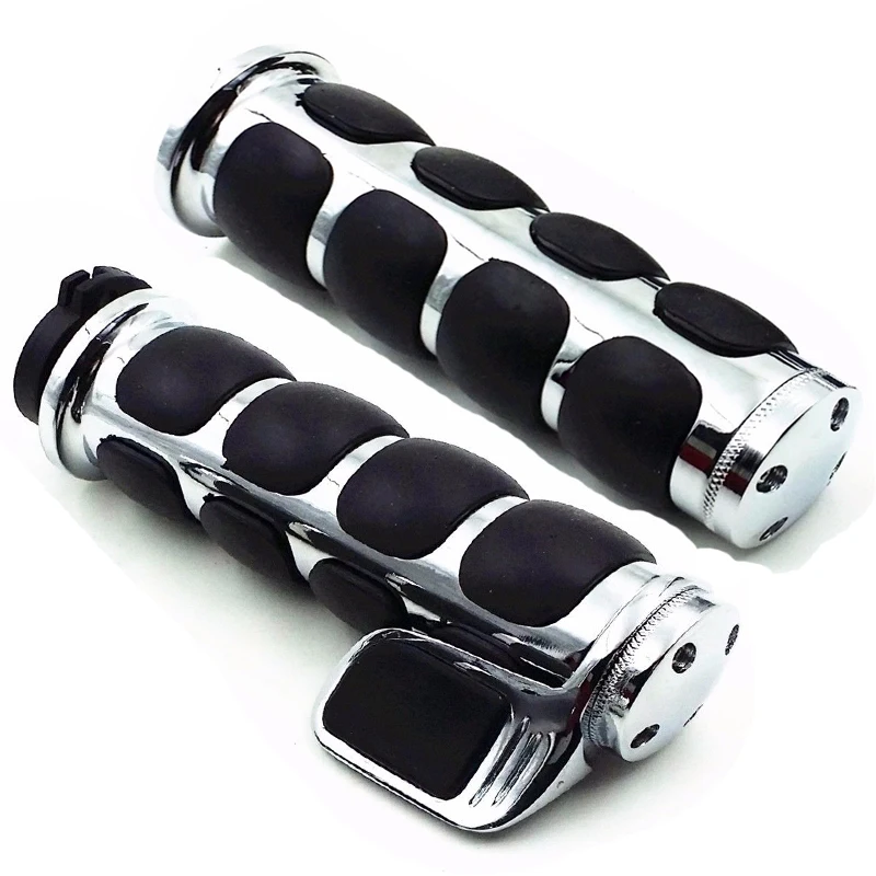 

1" 25mm Motorcycle Handle Bar Hand Grips For Harley Sportster Dyna Softail VRod Chopper For Kawasaki Vulcan VN 500 750 800 900