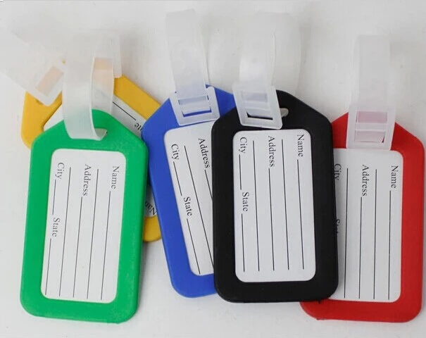 20 шт. по самой низкой цене! Бирка для багажа этикетки ключей с кольцом разделенные