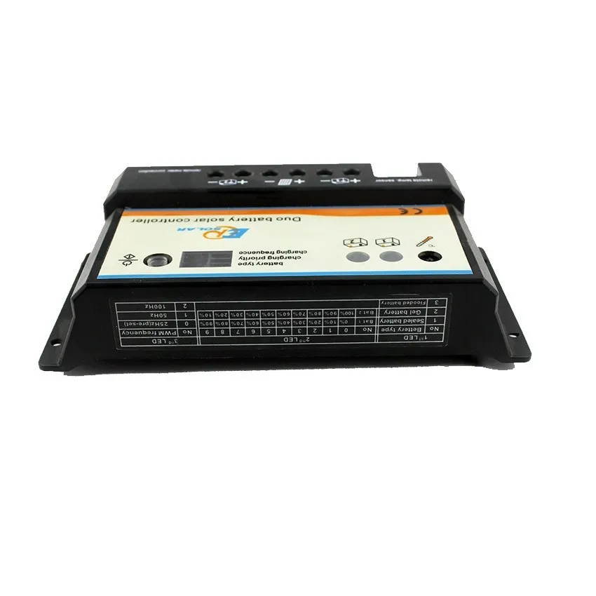 EPIPDB-COM 10A 20A 12V 24V Dual Core Duo два Батарея Солнечный контроллер заряда MT-1 метр ЖК-дисплей RTS150R47KA