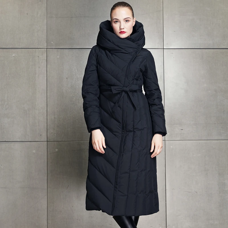 Пуховик женский теплый длинный белый 2018|Женские пуховики| |