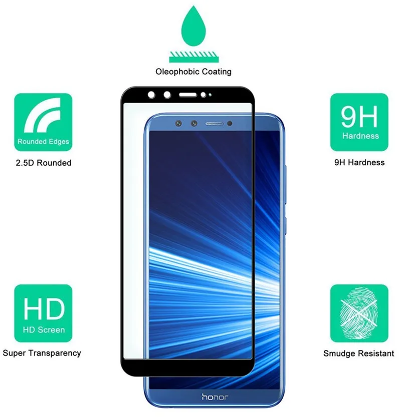 Baixin Tempered Glass 2.5D 9H for Huawei honor 9 lite Screen Protector ultra thin screen film | Мобильные телефоны и