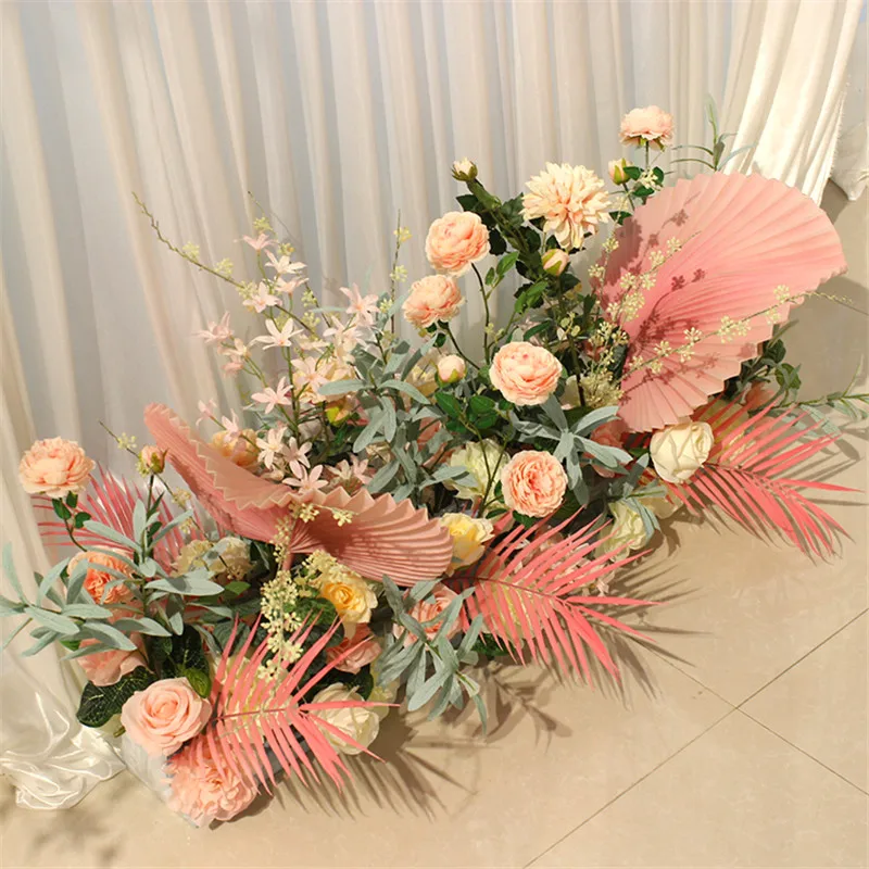 2 шт./лот 1 м дорога искусственные цветы Свадебный декор настенные арочные двери