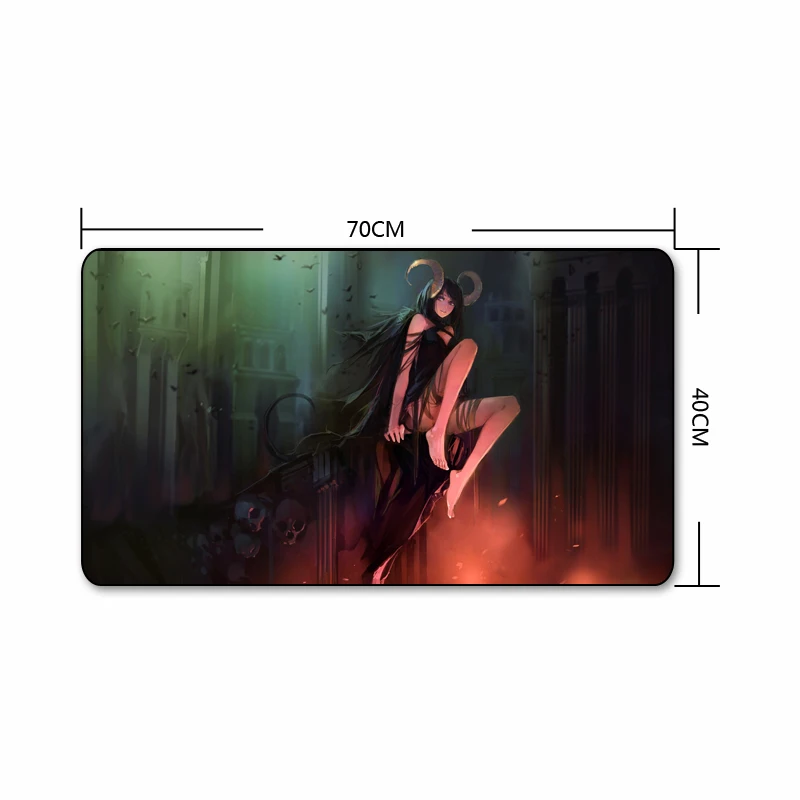 QQQRGB 70x40 см магический коврик для мыши с девушкой большие игровые аксессуары Zeam
