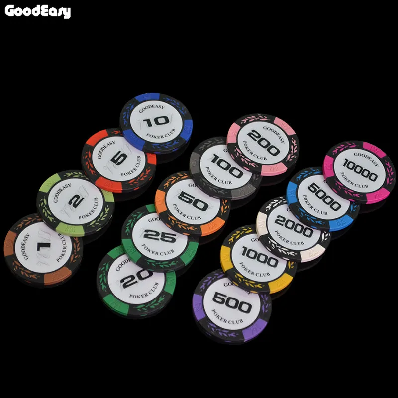 

200/300/400/500PCS/SET Poker Chips Sets Wheat Clay Casino Texas Hold'em Poker Set With Leather Suitcase 14g /Pcs Free Gift
