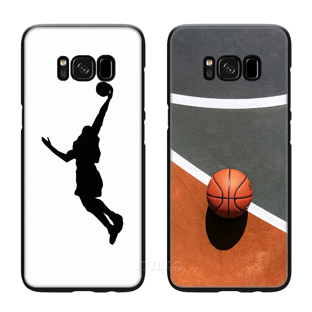 IYICAO баскетбольный спортивный Мягкий силиконовый чехол для samsung Galaxy S10 S9 S8 Plus S10e S6 S7