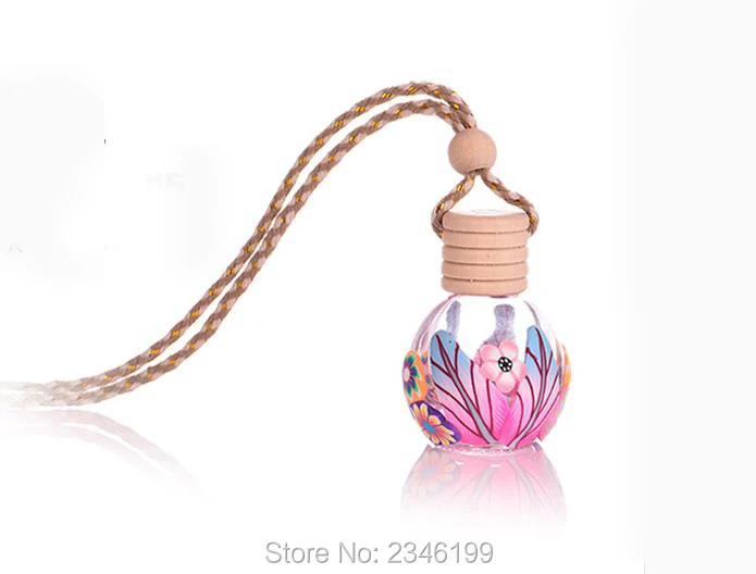 15ML 20pcs/lot Empty Polymer Clay Perfume Bottle Charming Car Pendant Decoration Creative Personalized Gift Fimo Container | Красота и