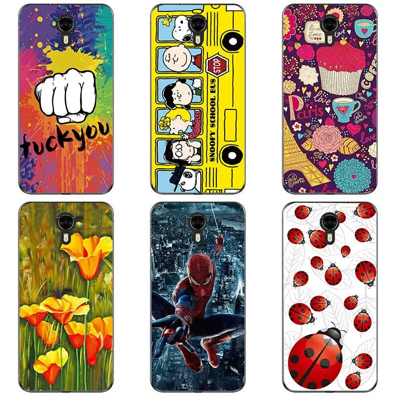 Soft Silicon phone case cover For Ulefone Power 2 shell Colorful printing design Painted TPU Flower |