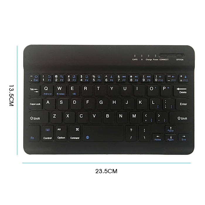 Only 9inch Keyboard Тонкий портативный Bluetooth беспроводная клавиатура универсальный чехол для мини-клавиатуры для планшета ноутбука смартфона iPad Поддержка IOS Android - Цвет: Only 9inch Keyboard
