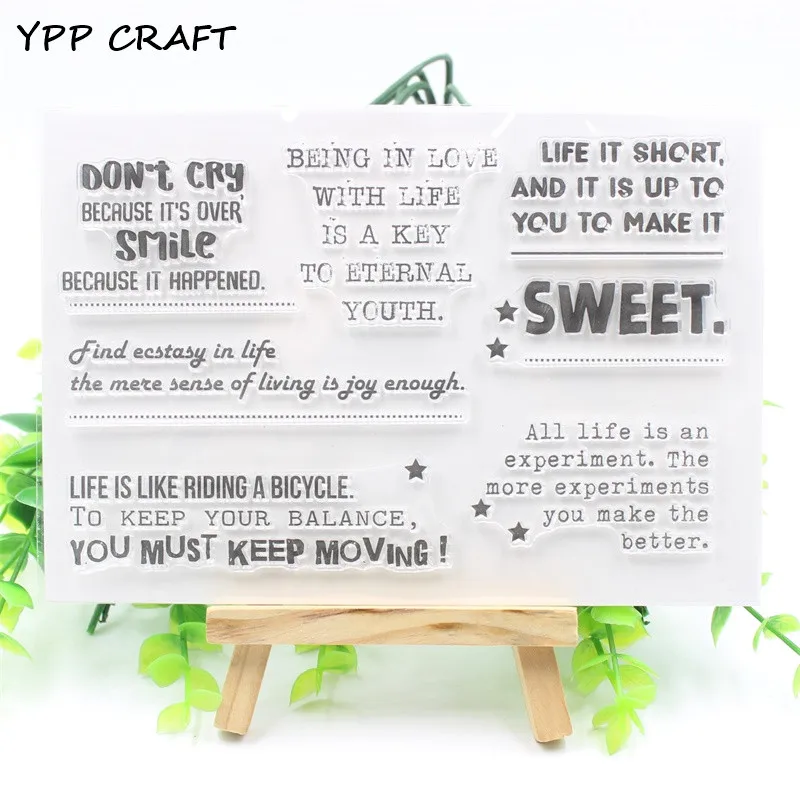 YPP поделки, разные прозрачный чистый силикон штампы для DIY Скрапбукинг/изготовление карт/Дети забавное украшение поставки - Цвет: B53