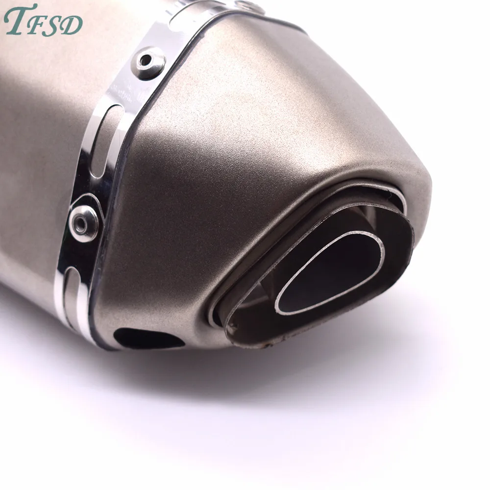 36-51 мм Универсальный мотоцикл Akrapovic выхлопная Модифицированная глушитель труба для Honda CBR 600 F2 F3 F4 F4i CBR900RR C700 S/X CB919