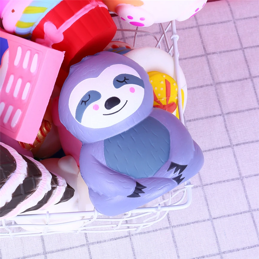 Детская игрушка сжимающая Kawaii анти стресс ленивый медленно поднимающийся