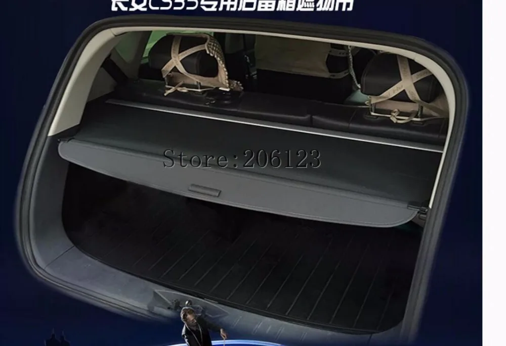 Черный задний багажник защитный щит грузовая крышка тенты для CHANGAN CS35 2012 2013