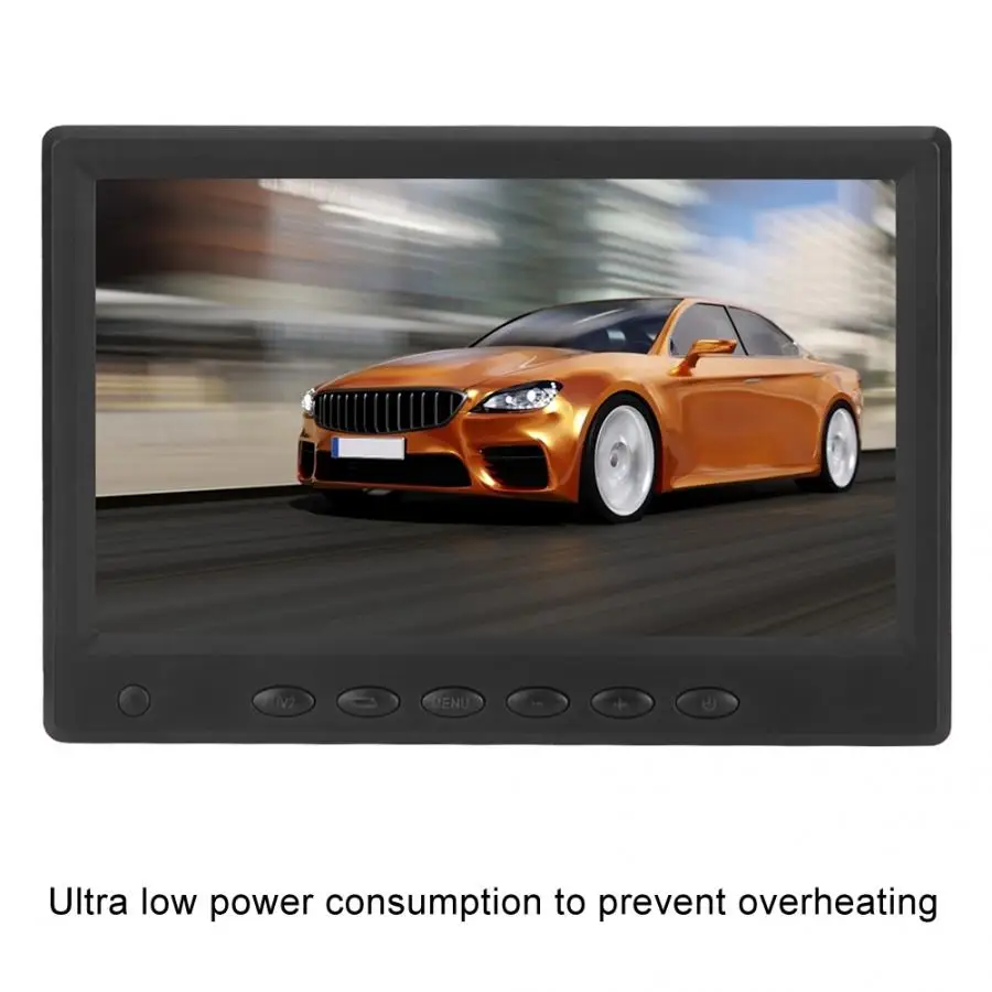 7 дюймов HD AV lcd цветной автомобильный монитор 1024*600 NTSC PAL заднего вида Автомобильный монитор заднего вида