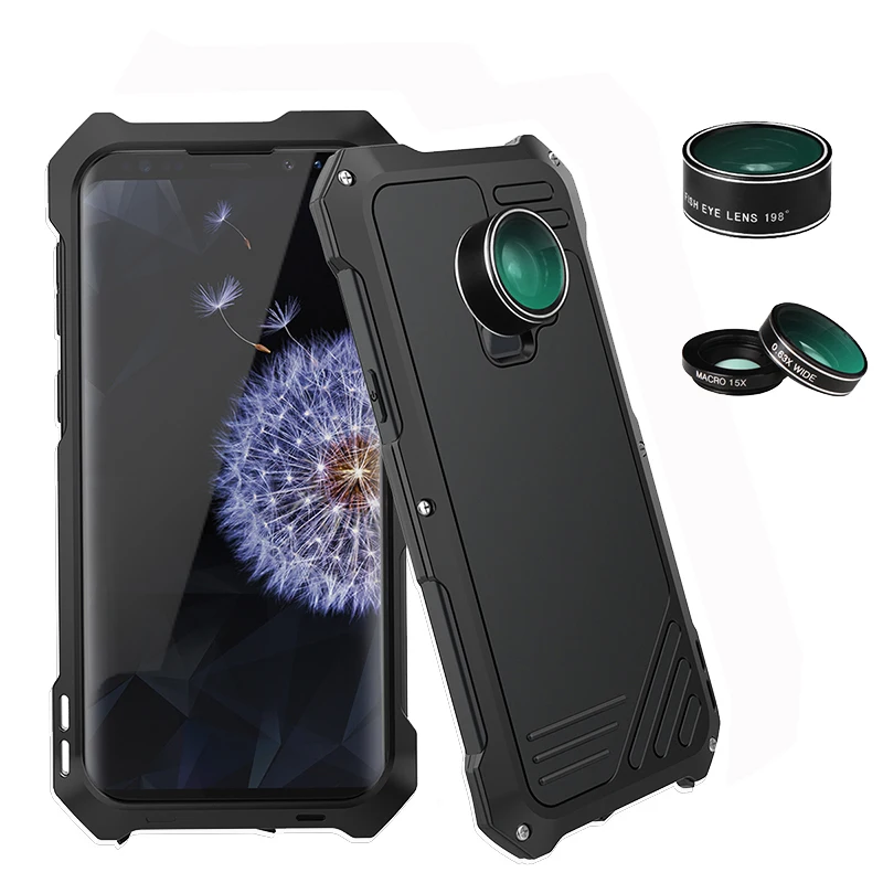 Photographer Phone Case For Samsung Galaxy S9 S8 Plus S7 edge Aluminium Metal Fish Eye Wide Angle Macro Camera Lens Cover |