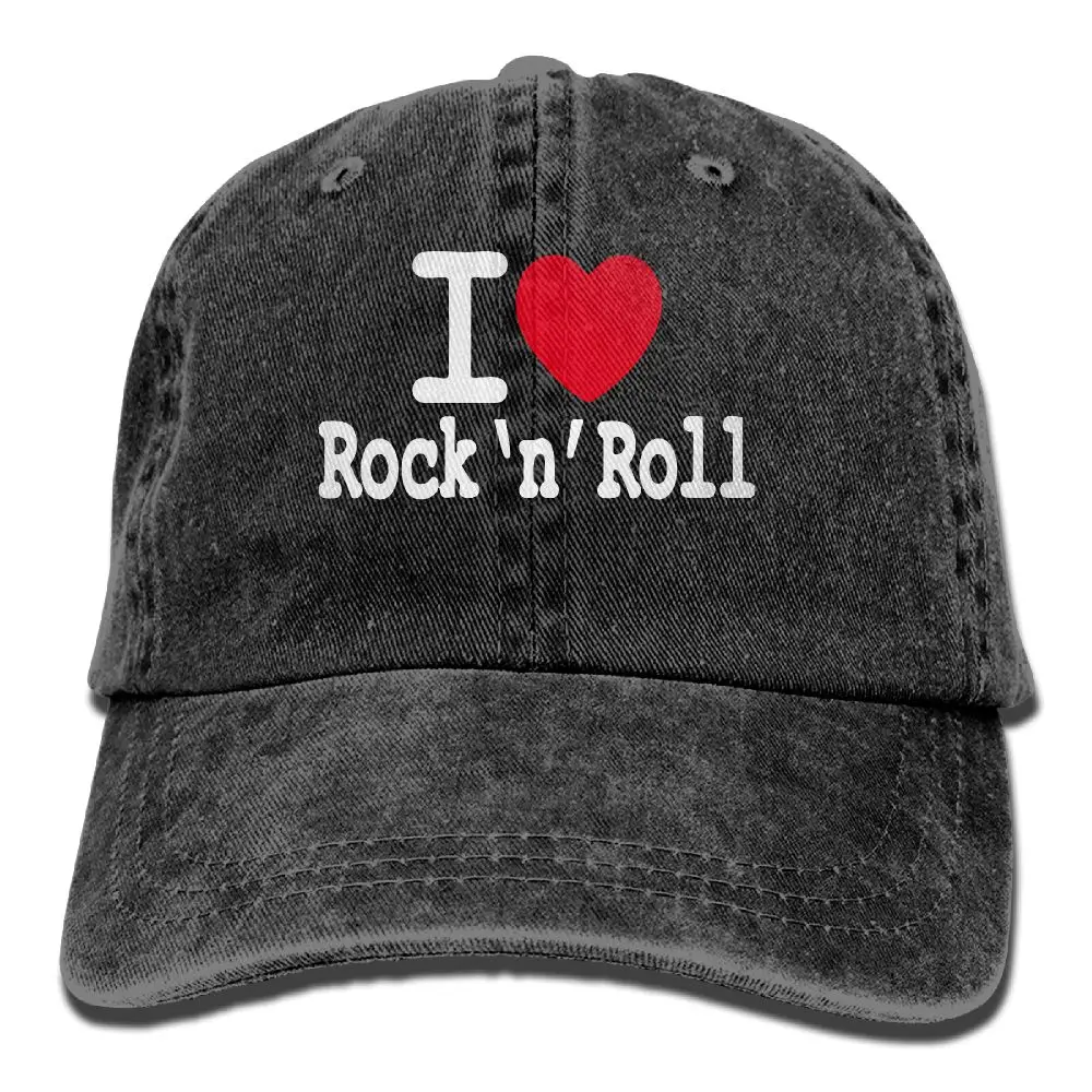 SAMCUSTOM i love Rock N Roll 3D креативные вымытые джинсовые шапки для мужчин и женщин на осень