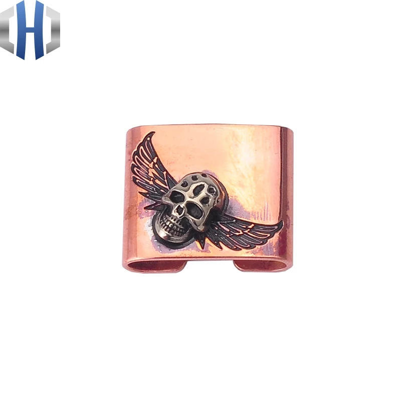 Стальной пожарный зажим с черепами красная застежка для кальмаров декоративные