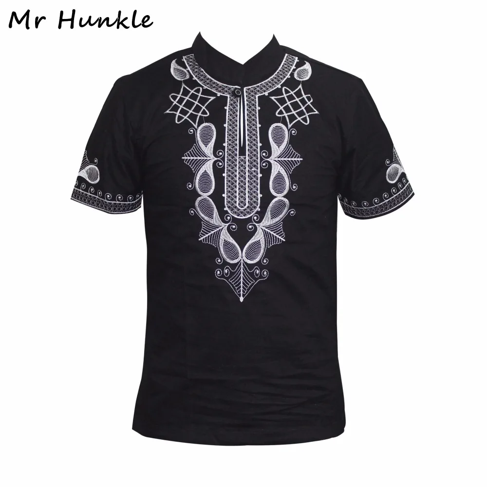 Бренд Mr Hunkle в африканском стиле мужская футболка с коротким рукавом со стоячим