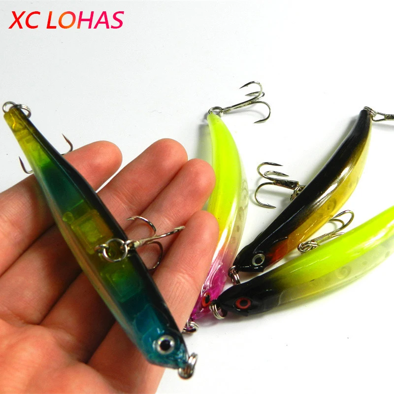 9 см 8.2 г изогнутая искусственная рыболовная приманка из жесткого пластика с 3D