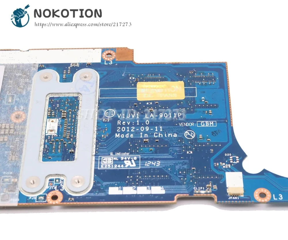 Материнская плата NOKOTION для ноутбука Acer Iconia W700 W700P Процессор I3-3217 4 Гб ОЗУ основная