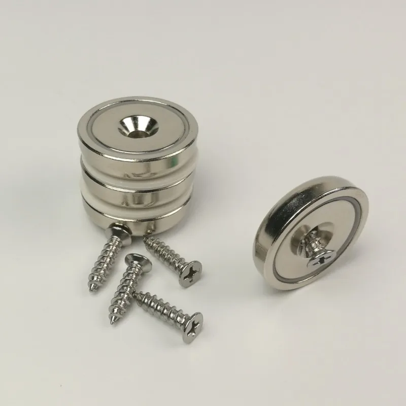 4 шт. D32mm мощный неодимовый магнит для чашки потайной крепежное отверстие винт в комплекте магнитное круглое основание крепежа или дверная защелка
