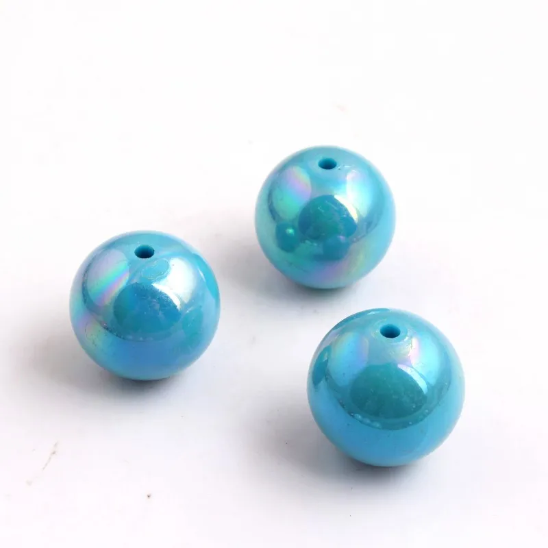 OYKZA дешево качество AAA массивные Акриловые Твердые бусины AB Bubblegum для модных