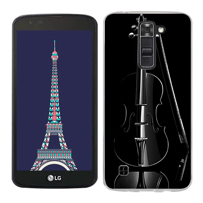 Shell For LG Tribute 5 / K7 Back Case Cover Scape Painted Cell Phone Cases for K330 Coque Transparent Funda | Мобильные телефоны и