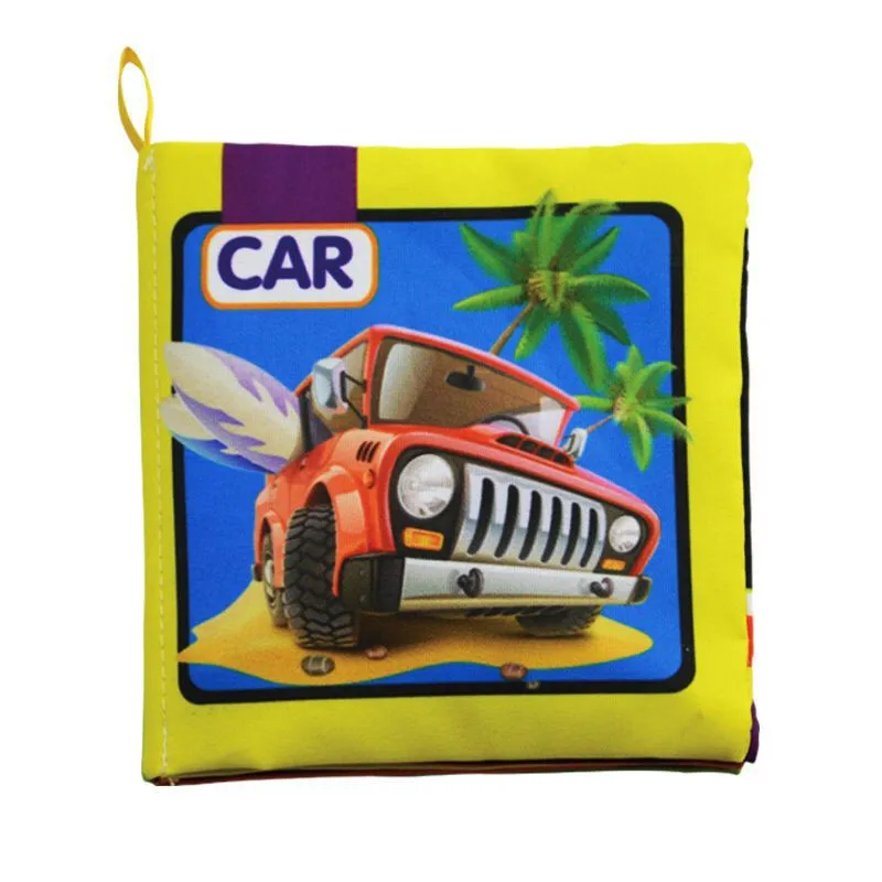 Kid Baby Intelligence Development Cloth Book Bedding Reading Cognize Book Educational Toy 10*9CM