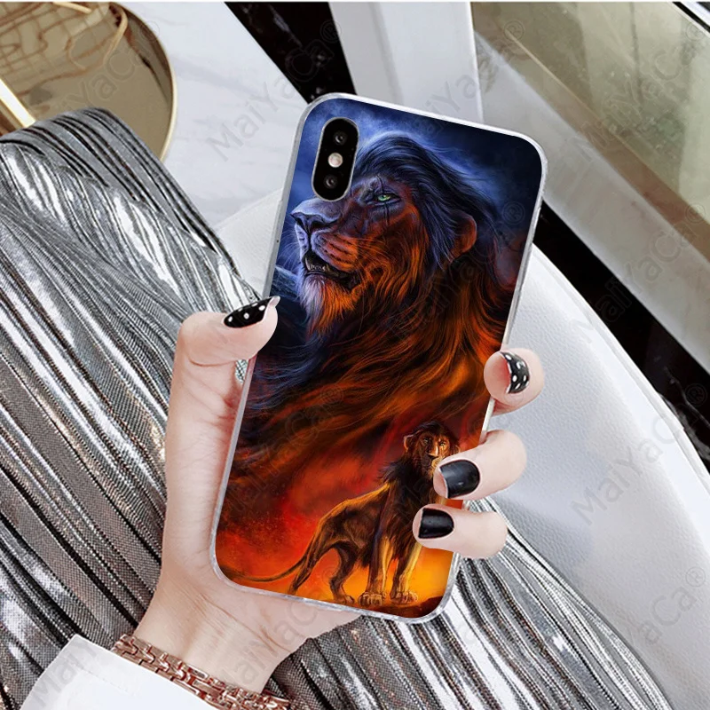 MaiYaCa для iphone 11 pro max чехол Король Лев мягкий силиконовый TPU чехол для телефона для Apple iphone 7 8 6 6S Plus X XS MAX 5 5S SE XR