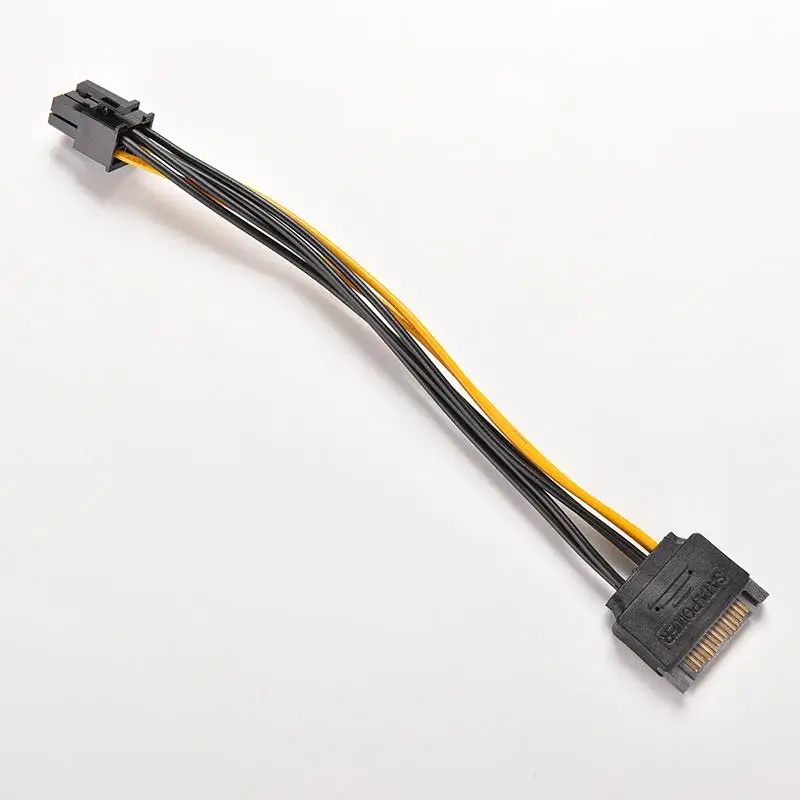1 шт. SATA 15 Pin папа для ATX 6 PCI-Express PCI-E Видеокарта адаптер питания кабель подключения
