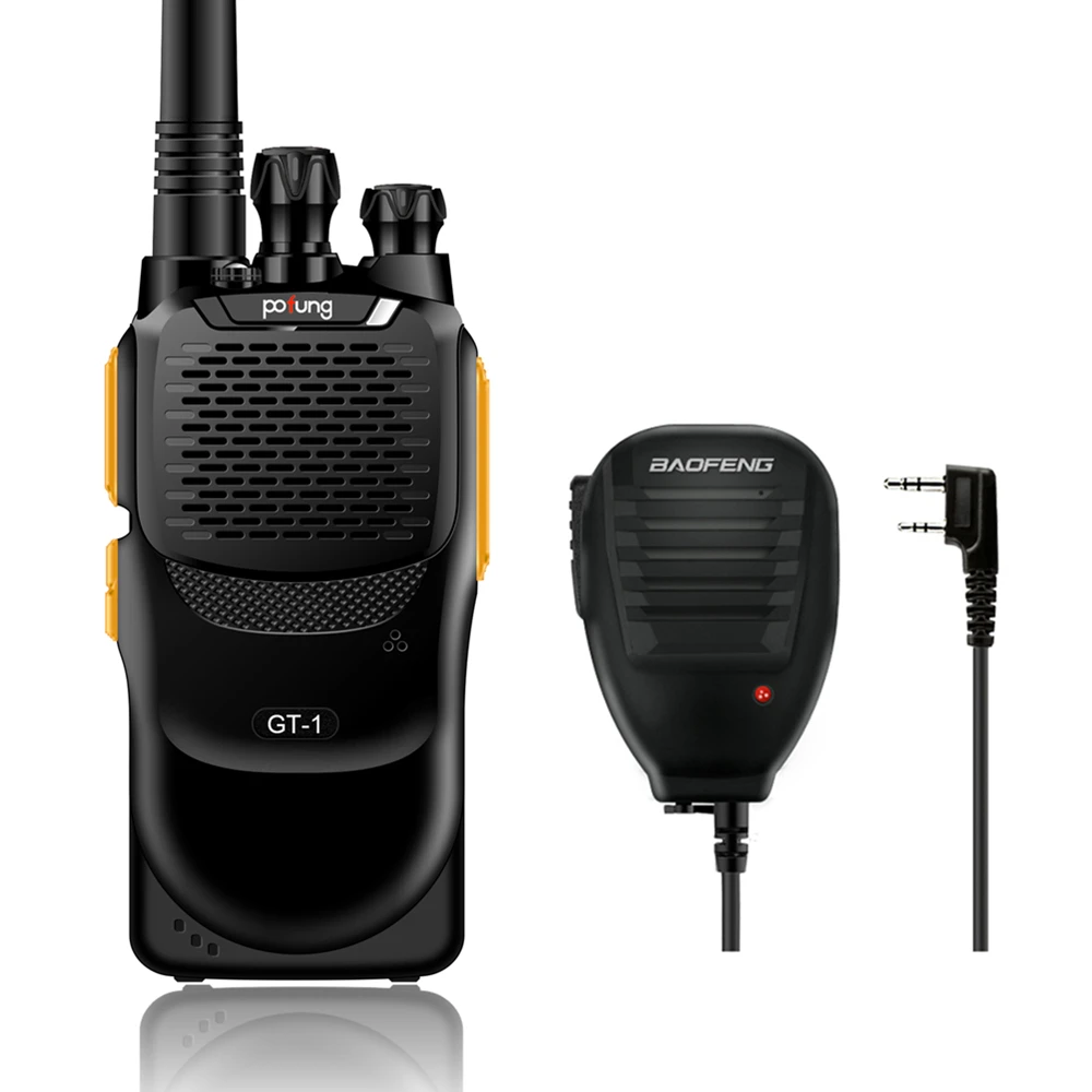 Baofeng pofung GT 1 UHF 400 470 МГц 5 Вт 16CH двухсторонний радиоприемопередатчик 888s Желтый