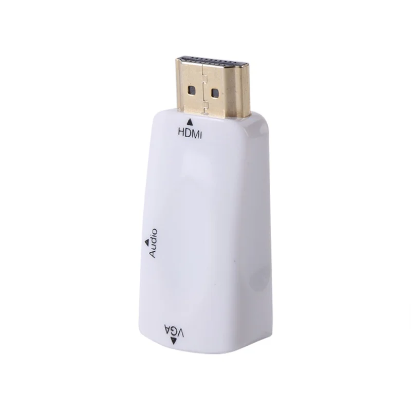 DVD PC 1080P HDMI Male to VGA Female Video Converter Adapter Audio Cable | Электроника