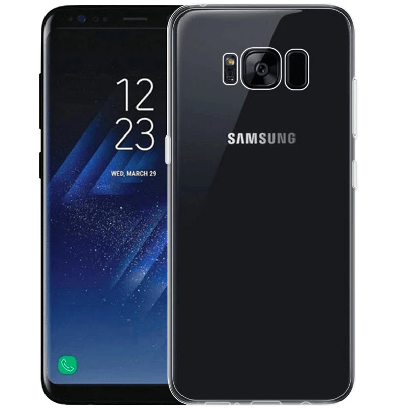Suntaiho чехол для samsung Galaxy S8 plus s7 edge note8 Прозрачный Силикон ТПЭ телефона s9 note9 Капа |