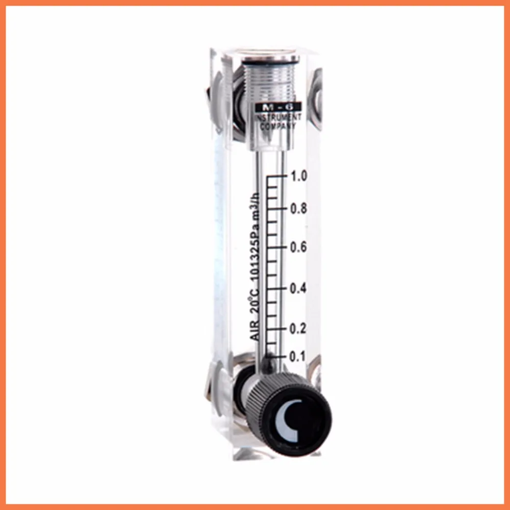 LZT-8T 0.1-1m3/h Square Panel Type gas Flowmeter air Flow Meter rotameter LZT8T Tools Flow Measuring